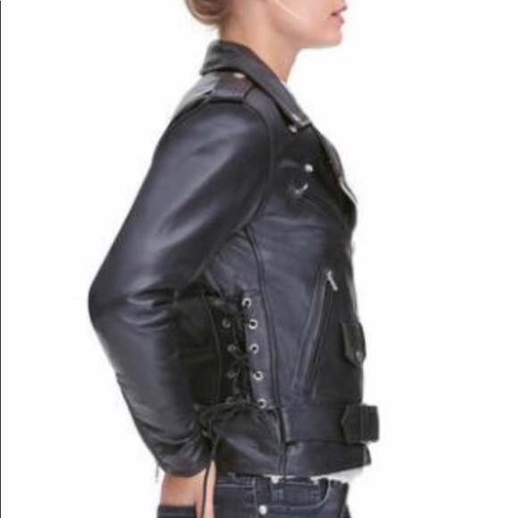 milwaukee leather asymmetrical motorcycle jacket - Picture 5 of 5